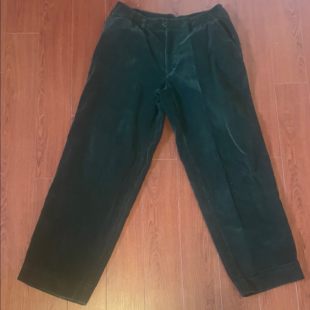 Kolor Dark Green Corduroy Pants